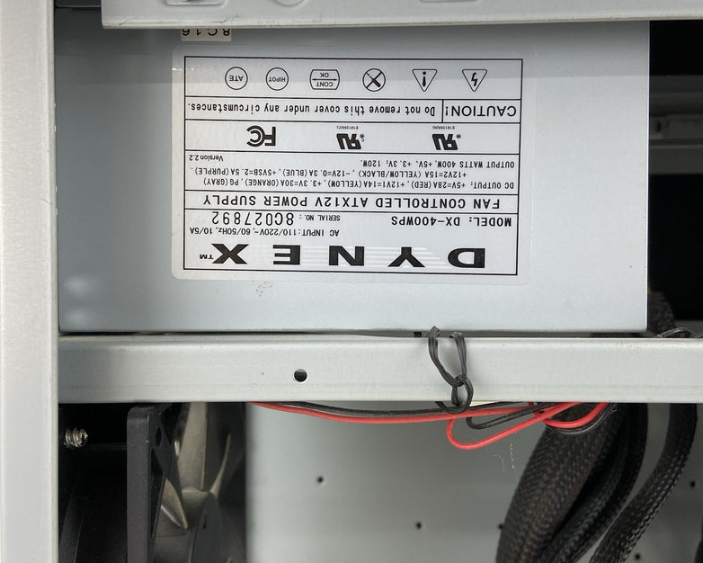 Antec P150 White Mid Tower Computer Case Dynex DX-400WPS 400W ATX PSU