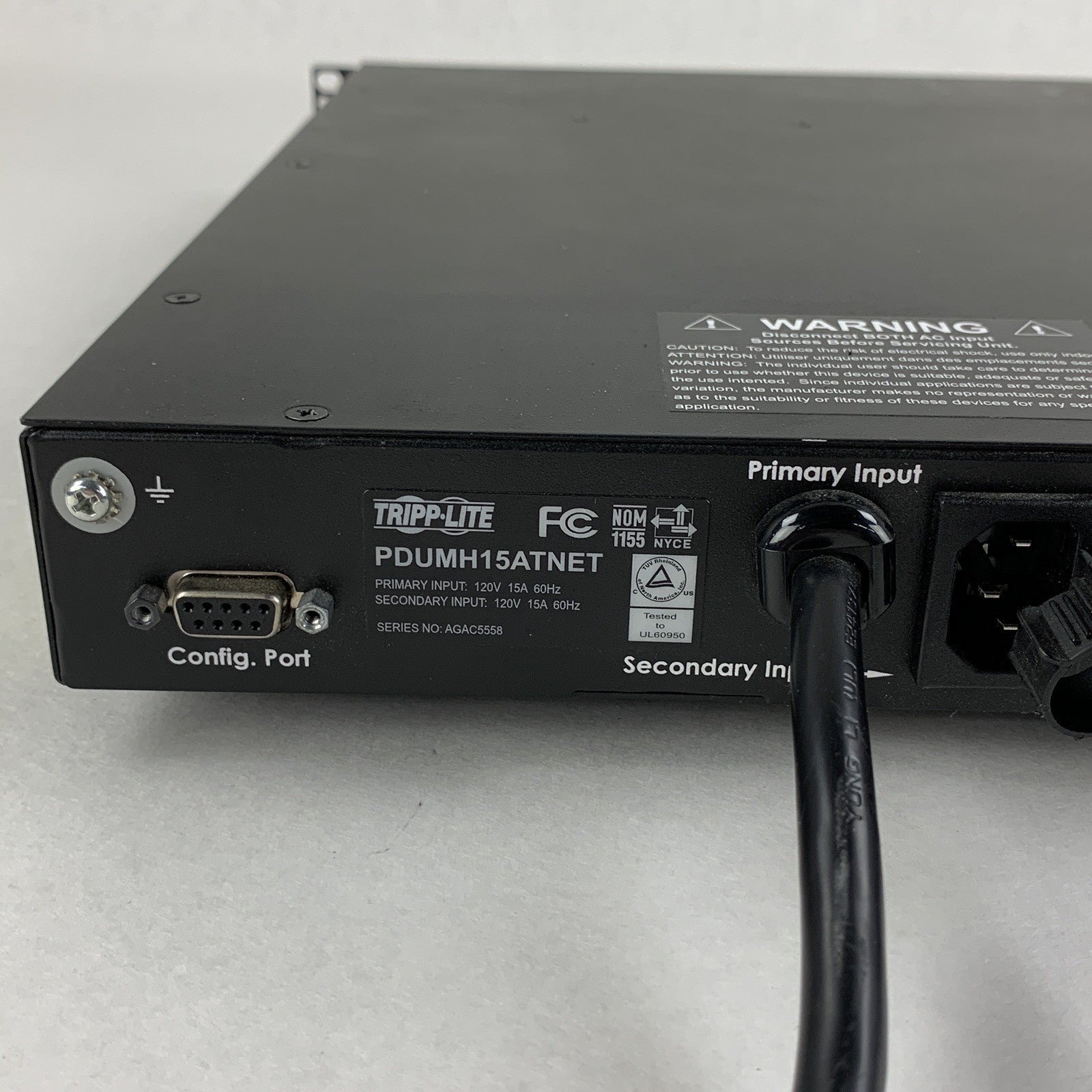 Tripp Lite PDUMH15ATNET 1U Rack-Mount PDU Power Tested Factory Reset