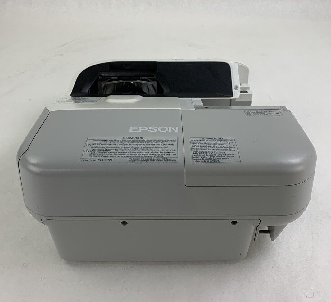 Epson H454A 485W Projector - Tested and Missing Port Cover