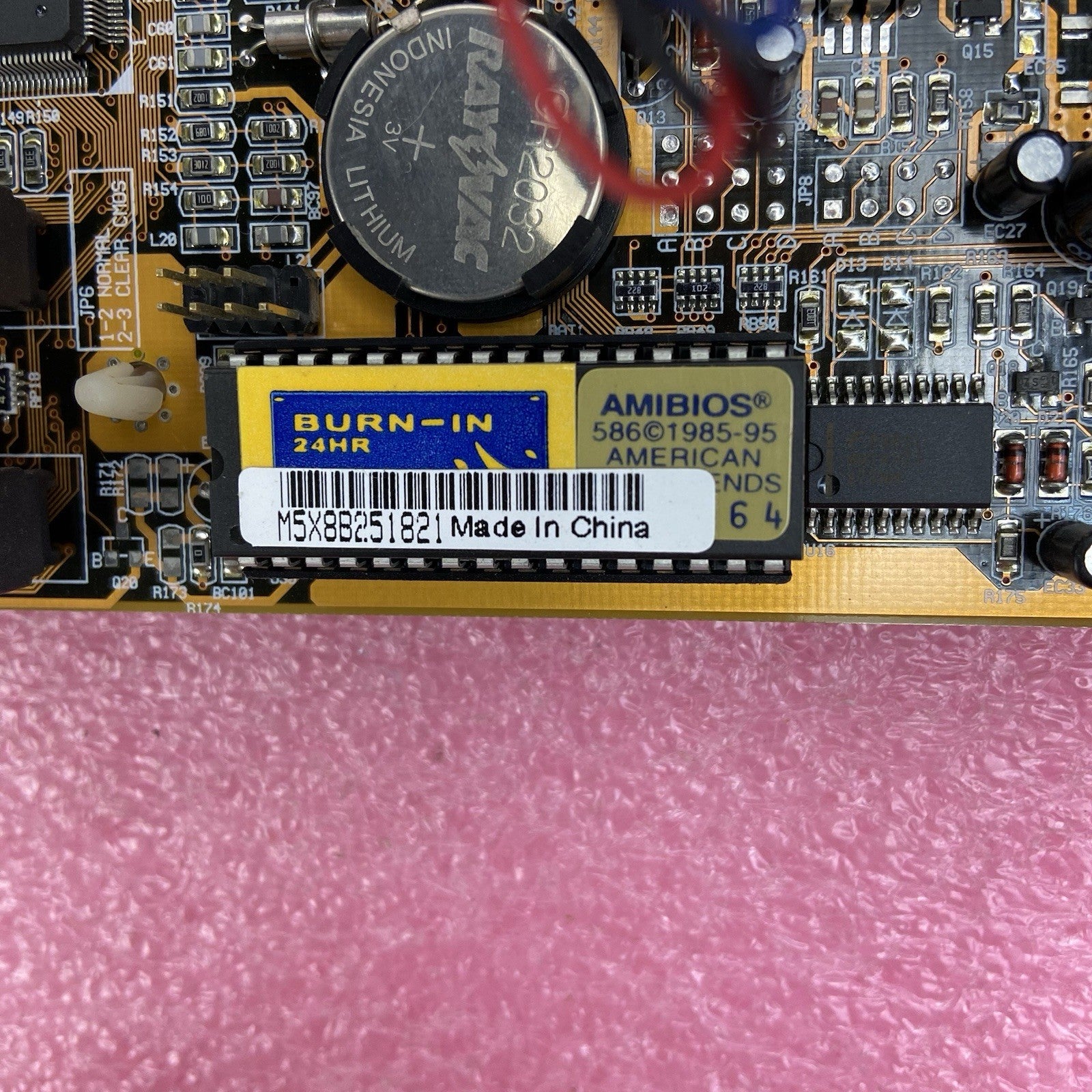PC CHIPS M590 Motherboard AMD K6-2 3D MMX 149MHz 64MB RAM Baby AT 2x ISA7
