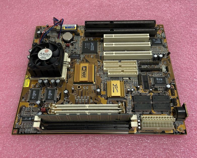 PC CHIPS M590 Motherboard AMD K6-2 3D MMX 149MHz 64MB RAM Baby AT 2x ISA