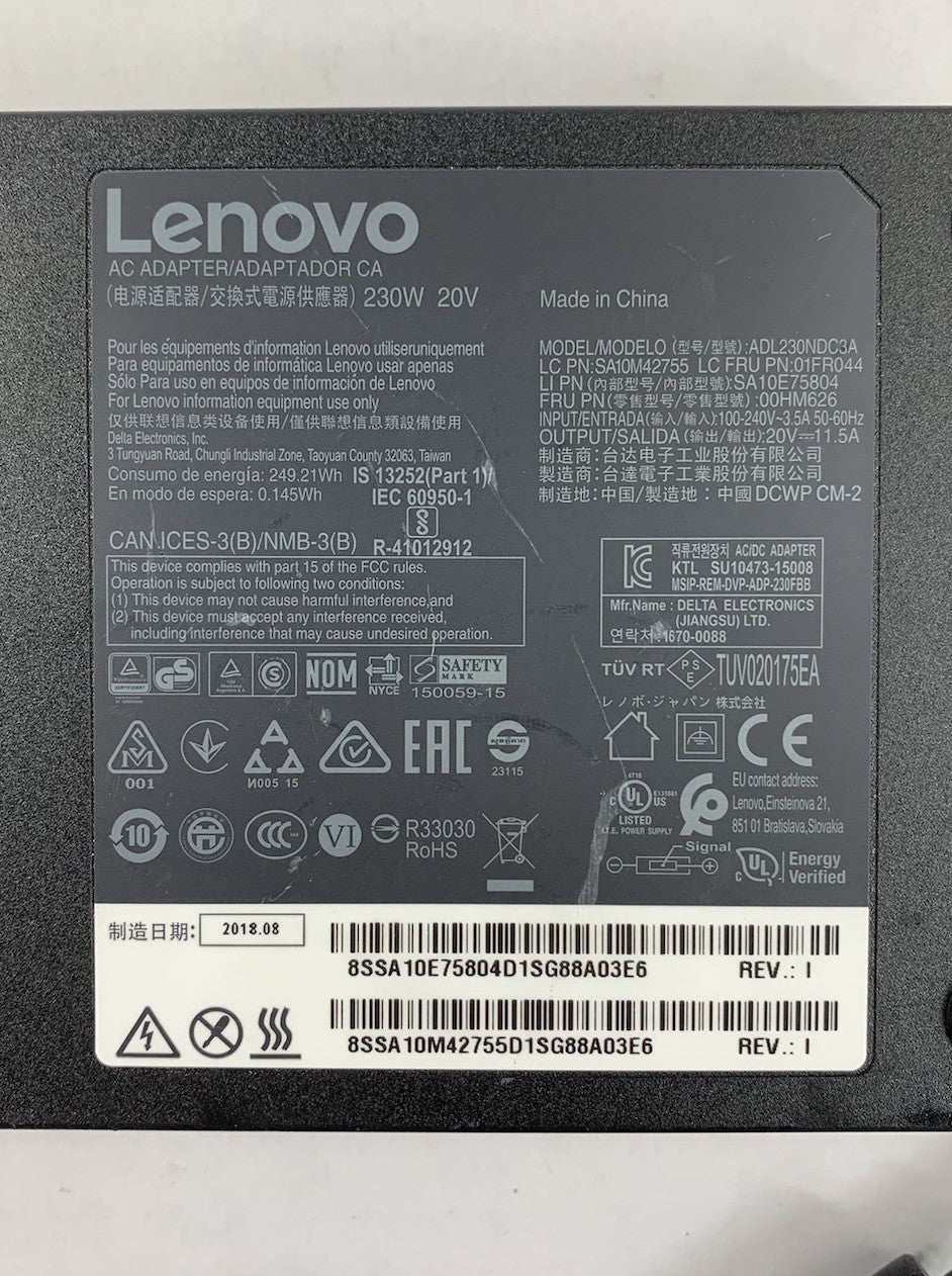 Lenovo ADL230NDC3A 230W AC Adapter Laptop Charger