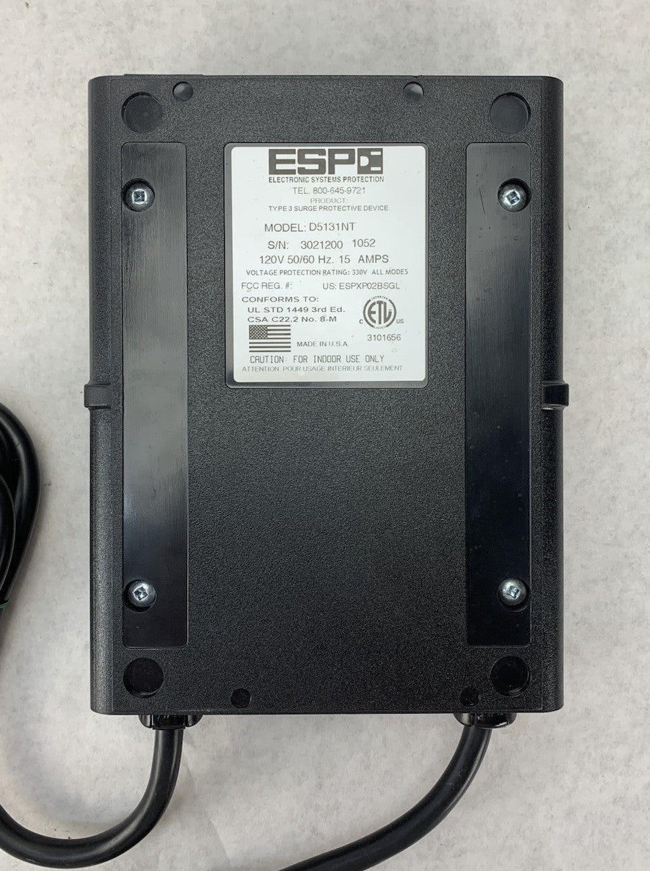 ESP D5131NT 120V 50/60Hz 15A Surge Protector Power Supply5