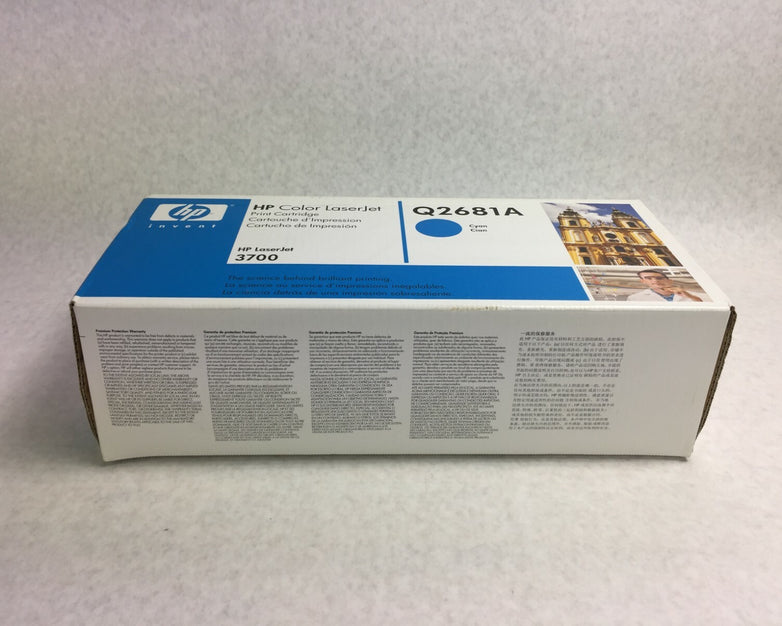 Genuine HP Laserjet Q2681A Cyan Toner Cartridge  Factory Sealed Box