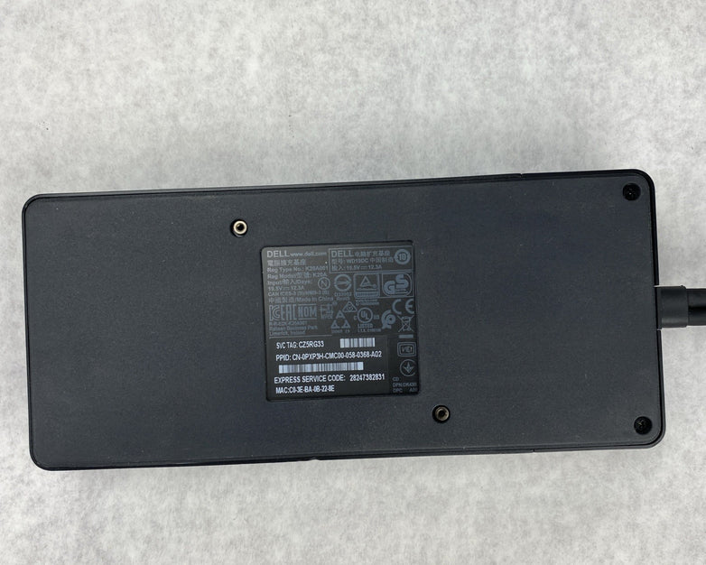 Dell WD19DC Dual Thunderbolt Performance Docking Station With Power Adapter