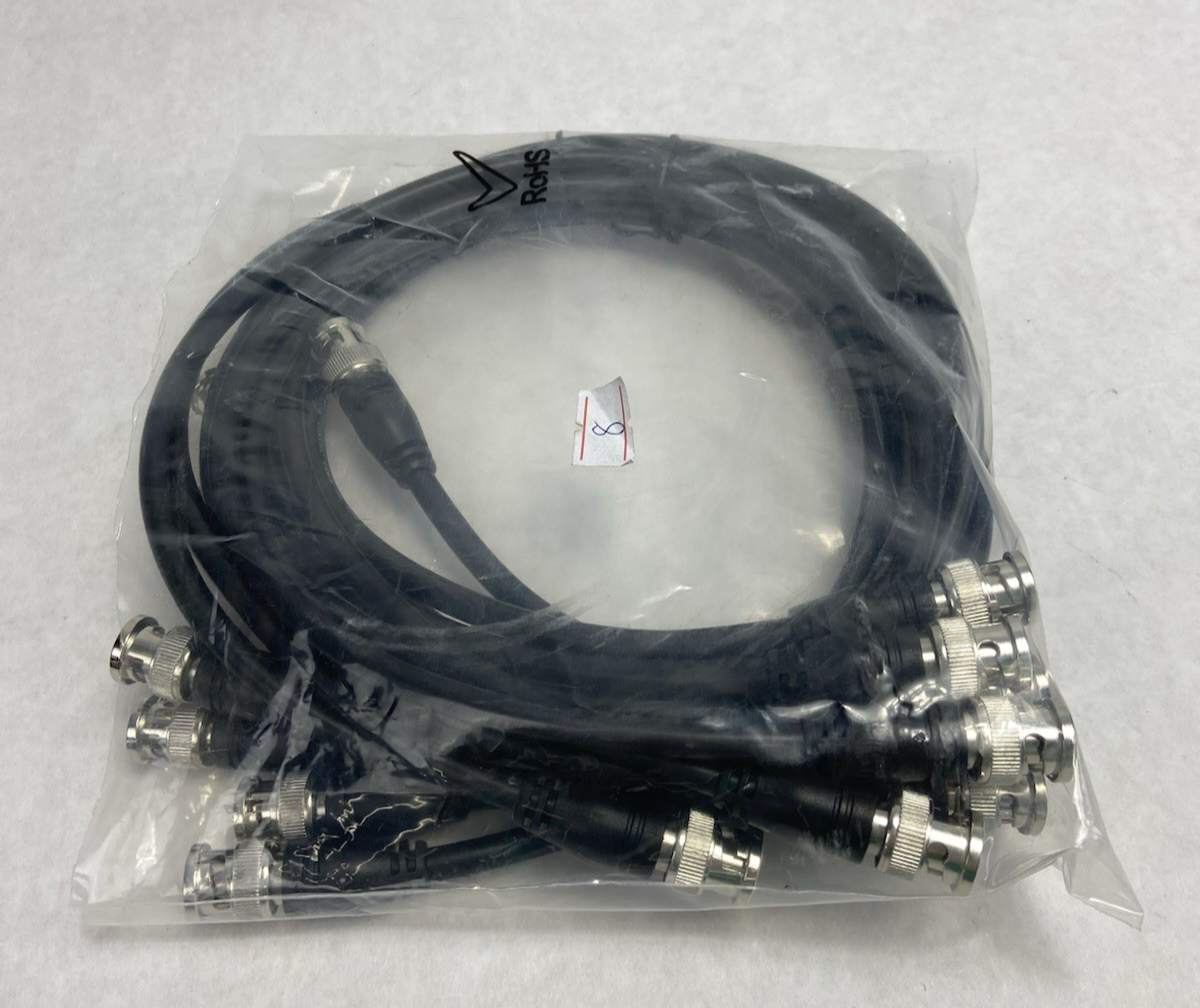 BNC Male to BNC Male RG59/U Coaxial Cable 75 OHM 24" - Open Box - Set of 8