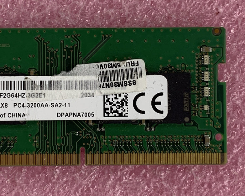 Micron MTA8ATF2G64HZ-3G2E1 16 GB 1Rx8 PC4-3200AA DDR4 Laptop Memory RAM