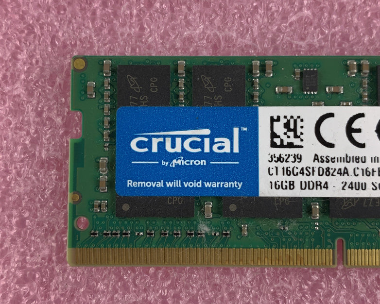 Crucial CT16G4SFD824A.C16FE 16 GB  DDR4 240MHz PC4-19200 Laptop Memory RAM