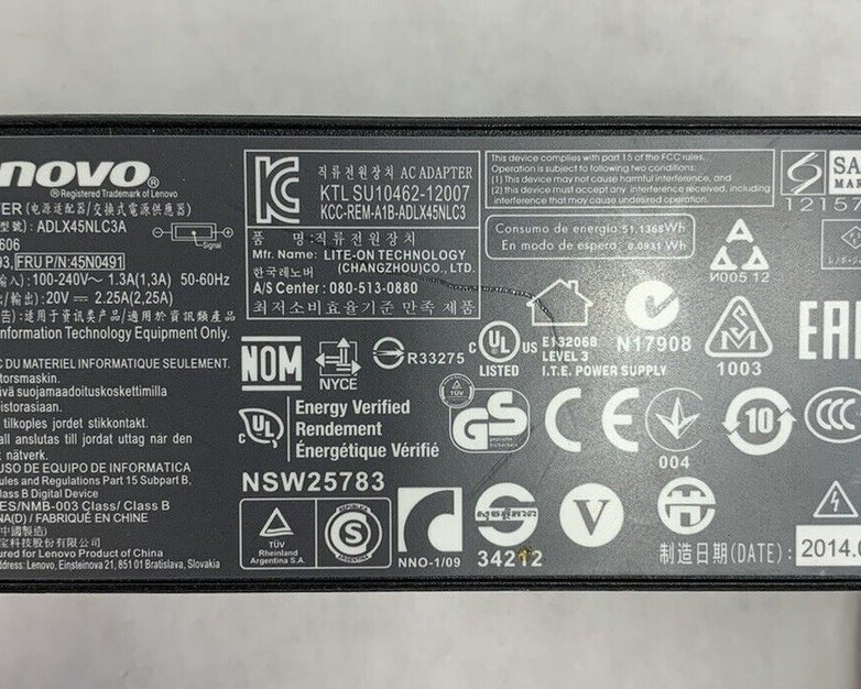 Lenovo ADLX45NLC3A 45W AC Adapter (Lot of 6)