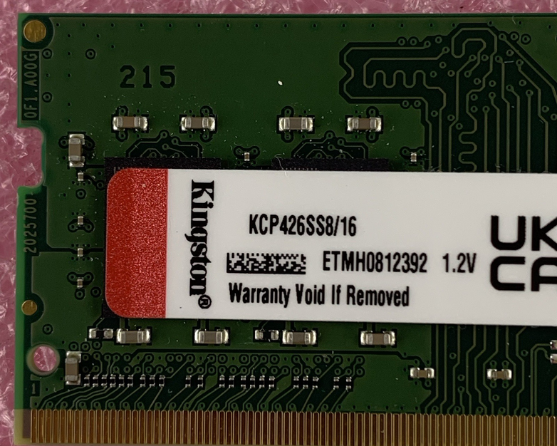 Kingston KCP426SS8/16 16 GB PC4-21300 DDR4-2666 SO-DIMM Laptop Memory RAM