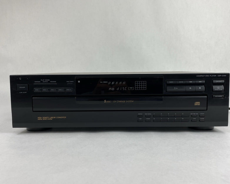 Sony CDP-C365 5 Disc Ex-Change CD Player - Tested