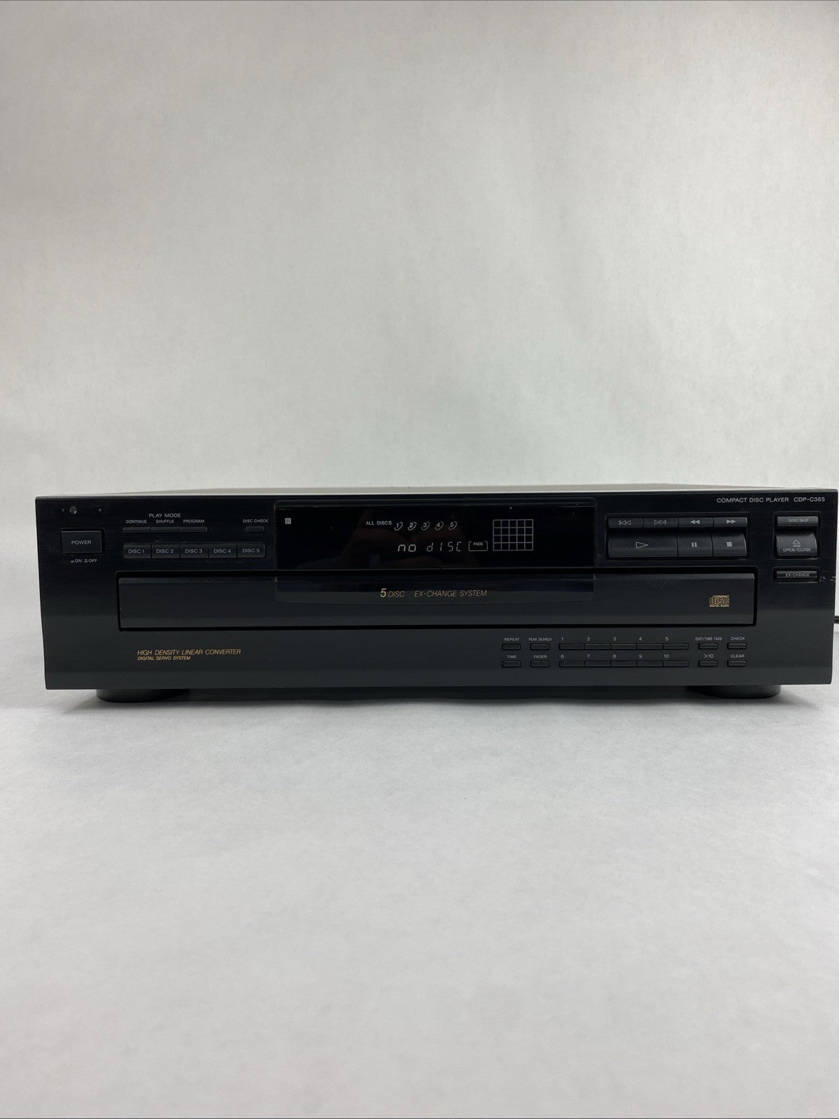 Sony CDP-C365 5 Disc Ex-Change CD Player - Tested1