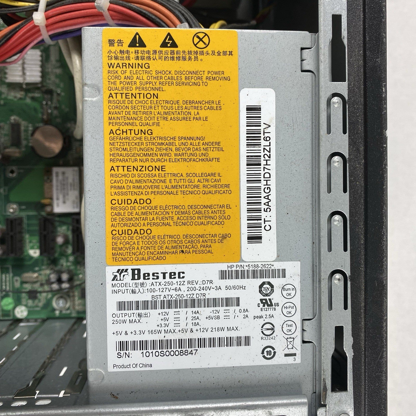 HP P6616F MT AMD Phenom 2 x4 830 2.80GHz 4GB RAM No HDD No OS