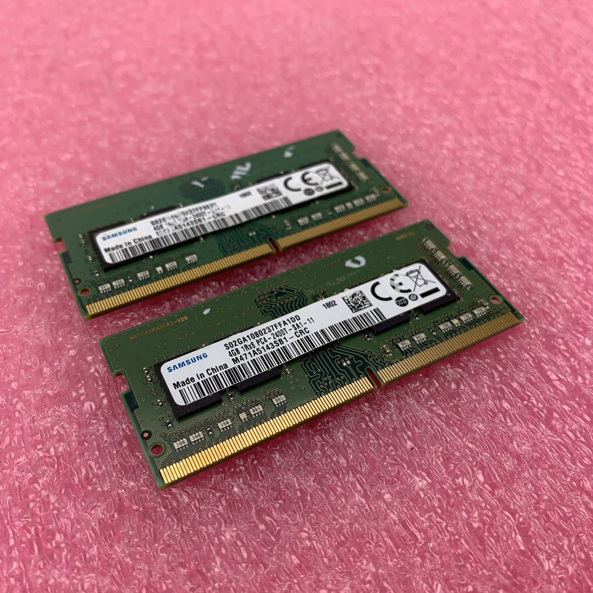 Samsung M471A5143SB1-CRC PC4-2400T-SA1-11 4GB 1Rx8 Desktop Memory RAM Lot of 20