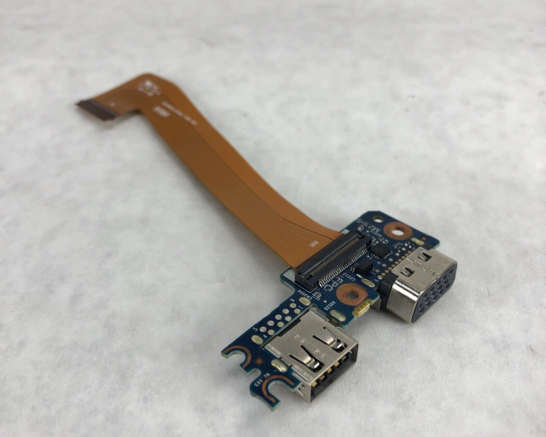 HP EliteBook 850 G3 G4 USB and VGA Interface Board and Ribbon Cable (Lot of 2)
