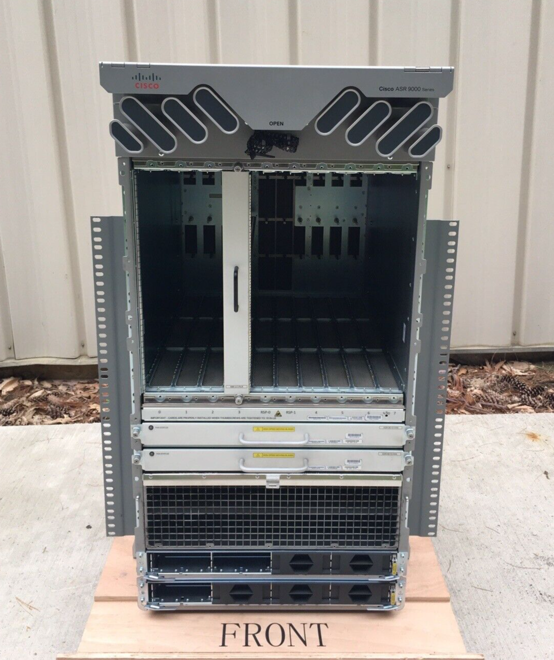 Cisco ASR-9010 Router Chassis W/ Fan Blades No Power Supply Hard Drives Removed