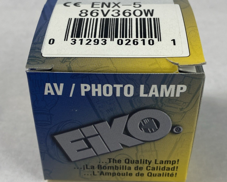 Eiko ENX-5 86V360W AV/Photo Lamp (Lot of 5)