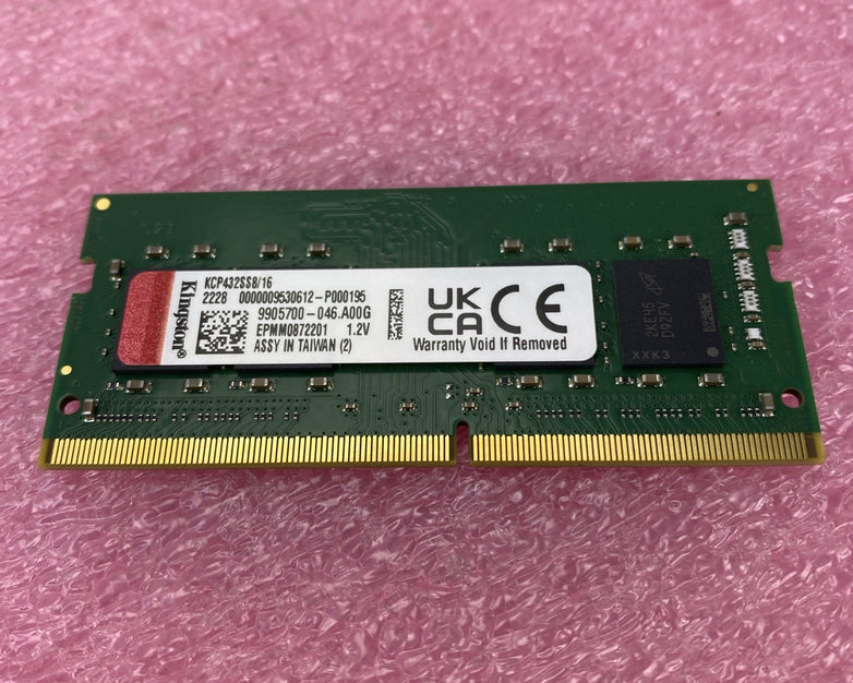 Kingston 16GB DDR4 3200MHz SODIMM Laptop RAM KCP432SS8/16 Non-ECC