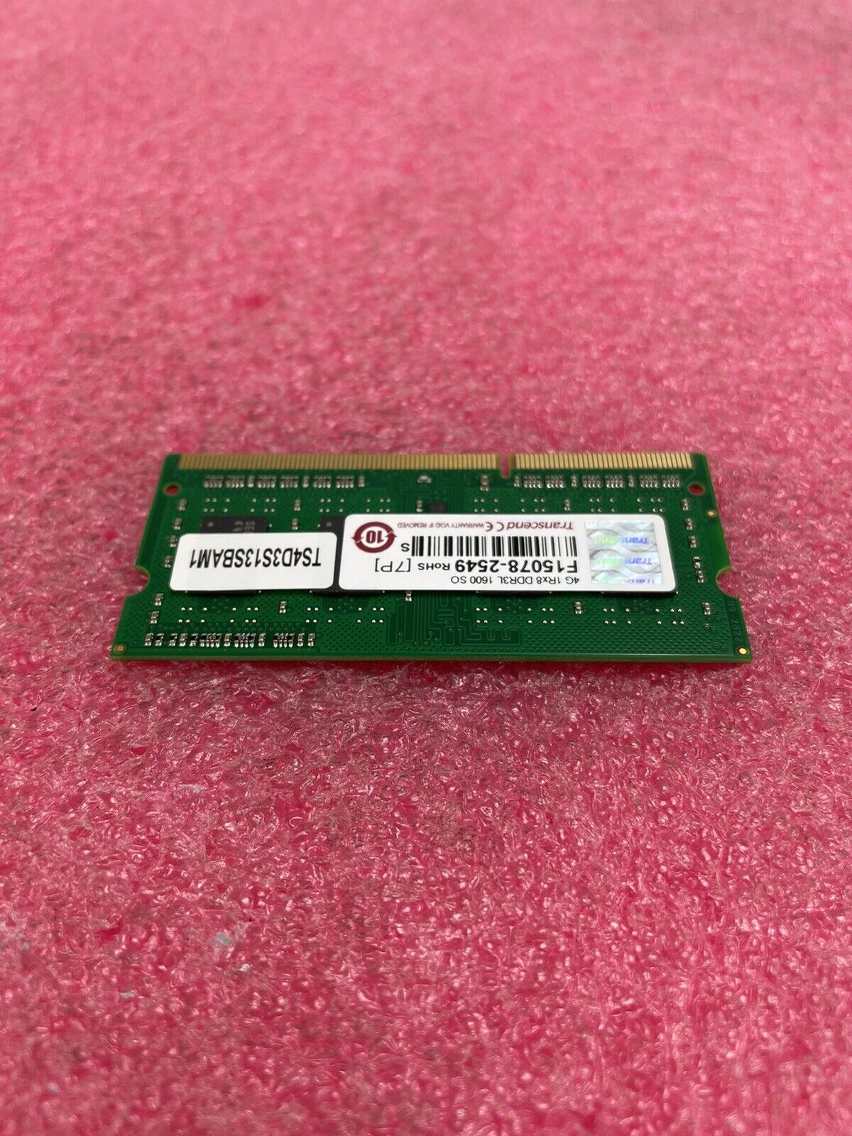 Transcend TS4D3S13SBAM1 4G 1Rx8 DDR3L 1600 SO Memory Module Lot of 8