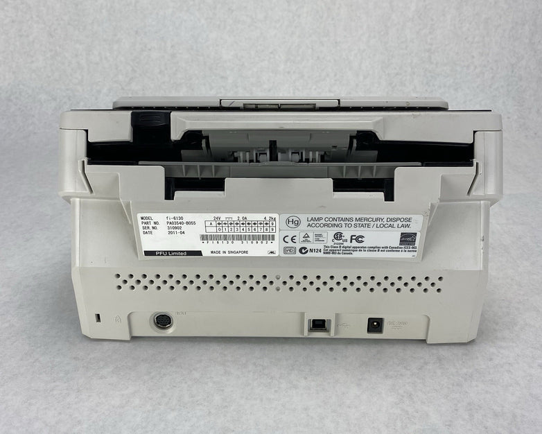 Fujitsu Fi-6130 Document Scanner No AC Adapter (Lot of 2) - Parts or Repair