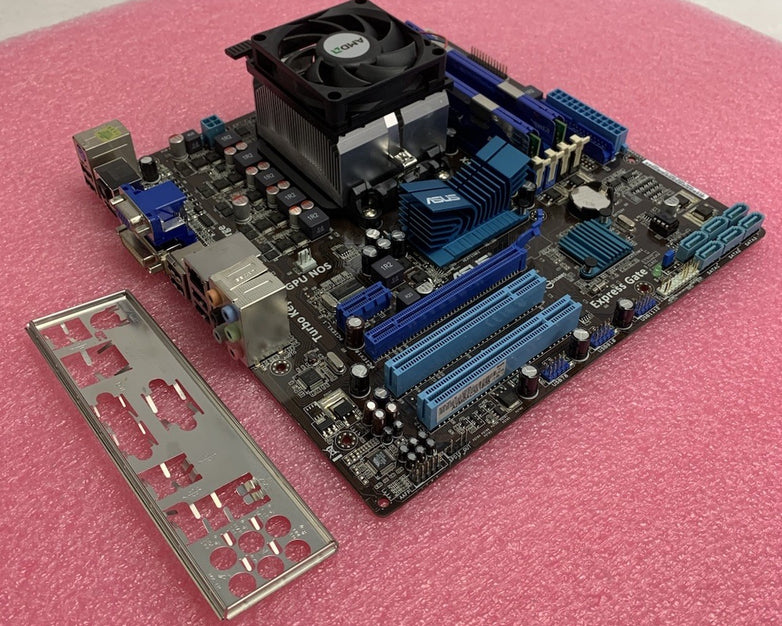 Asus M4A785-M Motherboard AMD Phenom 9550 2.2GHz 4GB RAM w/ Shield