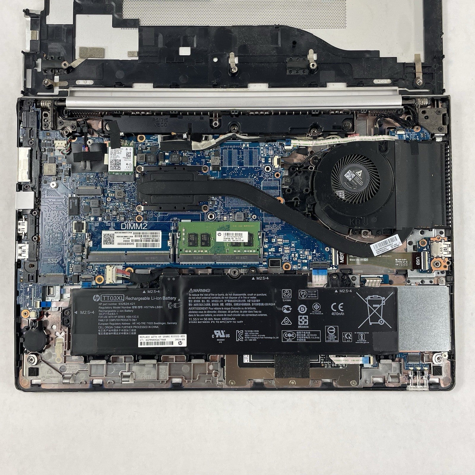 HP EliteBook 850 G6 15.6" i5-8365U 1.60 GHz 8 GB RAM No SSD/OS/AC - Dent17