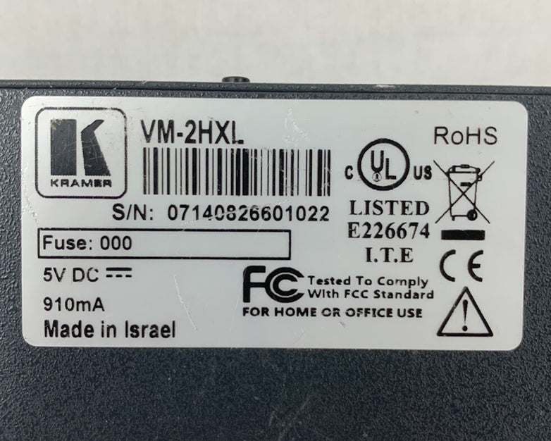 Kramer Digitools VM-2HXL 1:2 HDMI Distributor