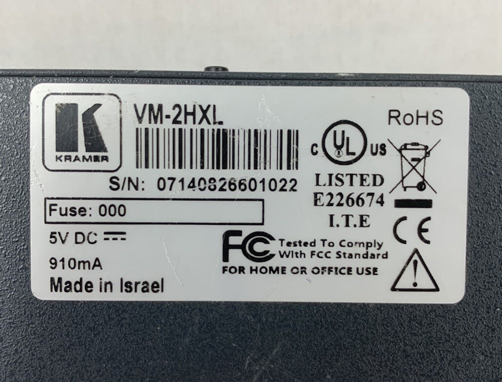 Kramer Digitools VM-2HXL 1:2 HDMI Distributor