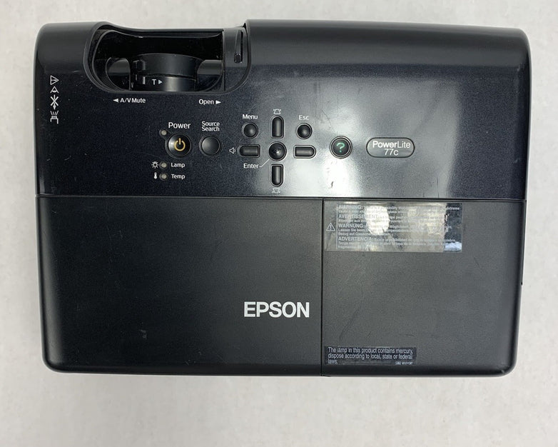 Epson EMP-X5 PowerLite 77c LCD Lamp Projector 1187 Lamp Hours No Remote