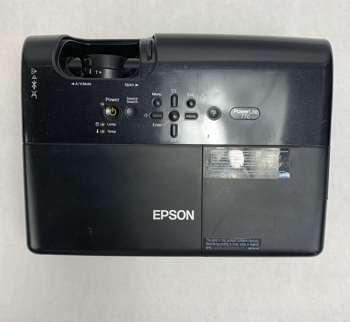 Epson EMP-X5 PowerLite 77c LCD Lamp Projector 1187 Lamp Hours No Remote7