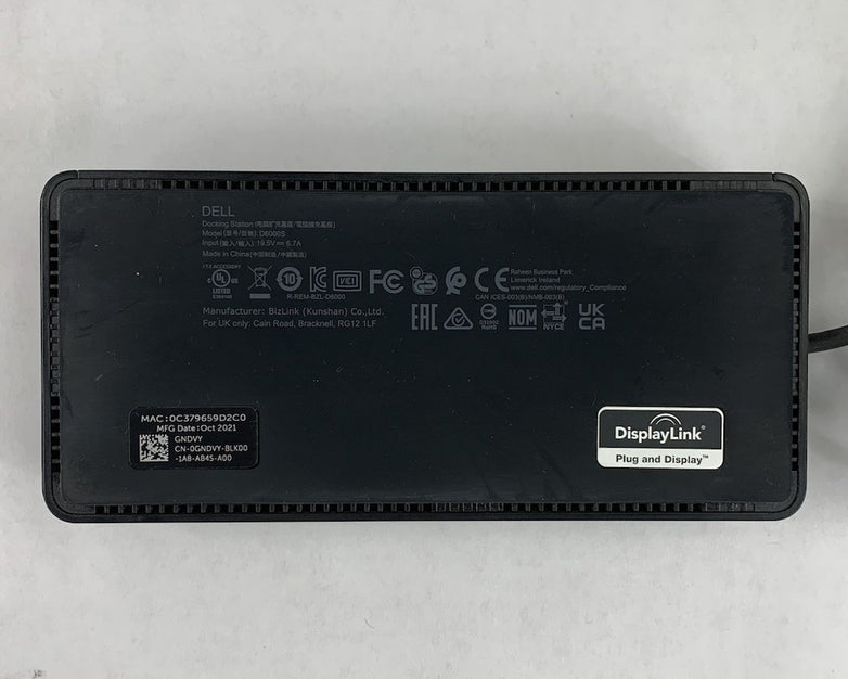 Dell D6000S 19.5V 6.7A Docking Station