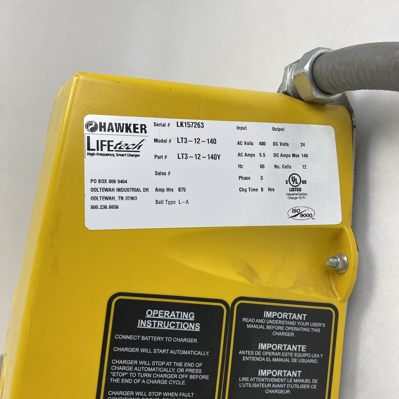 Hawker Lifetech LT3-18-120 High-Frequency Smart Industrial Battery Charger5