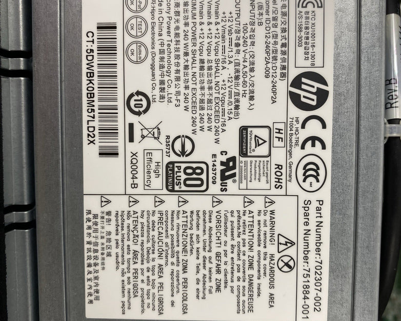 HP EliteDesk 800 G1 SFF Intel Core i7-4770 3.4GHz 8GB RAM No HDD No OS