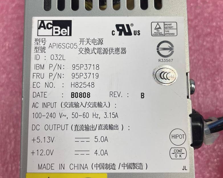 ACBEL IBM 95P3719 PSU RoHS power supply  95P3718