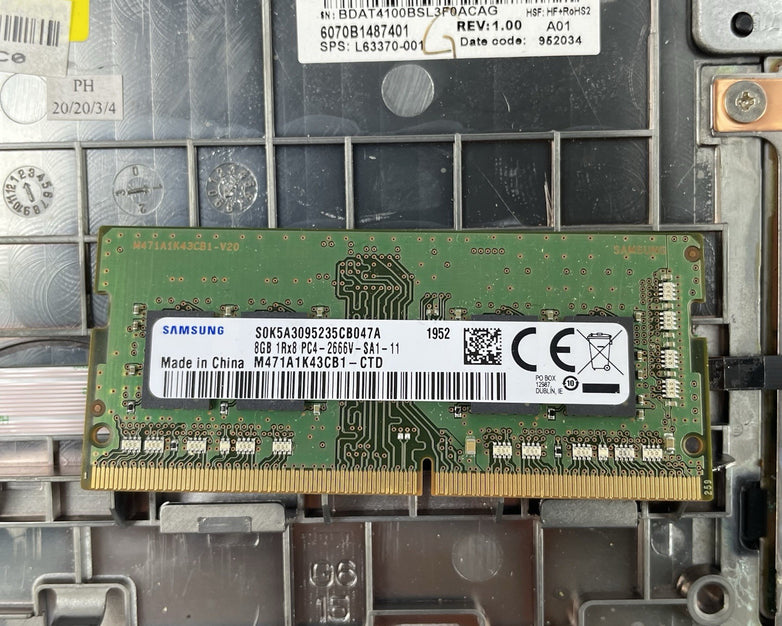 HP EliteBook 850 G6 15.6" i5-8365U 1.60 GHz 8 GB RAM No SSD/OS/AC - Missing Keys