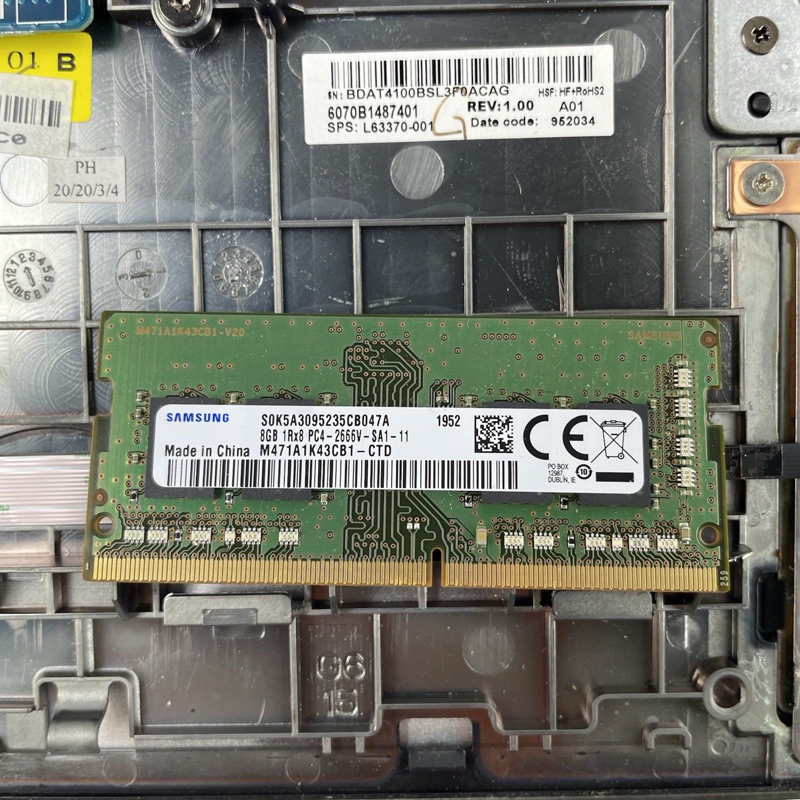 HP EliteBook 850 G6 15.6" i5-8365U 1.60 GHz 8 GB RAM No SSD/OS/AC - Missing Keys18