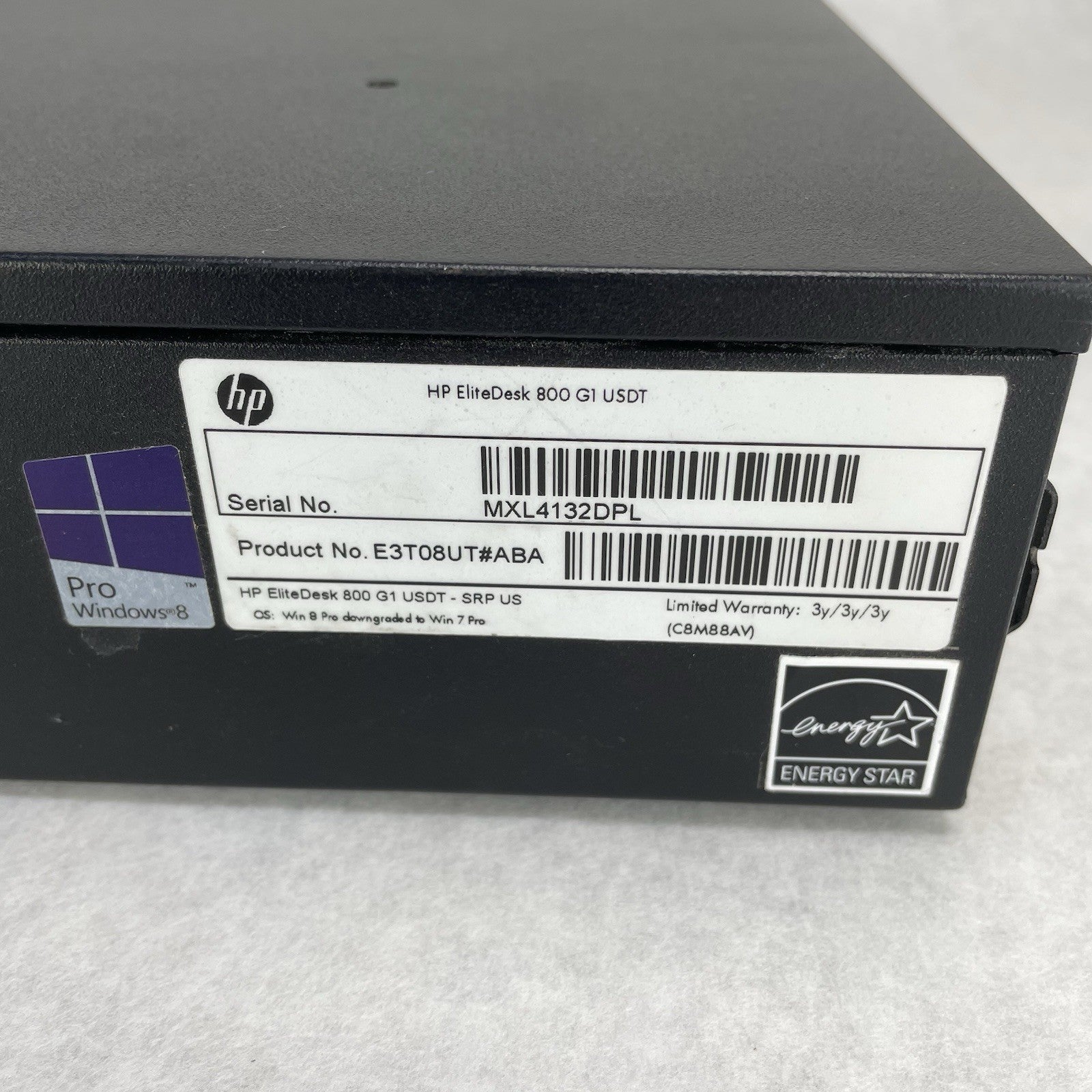 HP EliteDesk 800 G1 USDT Intel Core i5-4570S 2.90GHz CPU 8GB RAM No HDD No OS