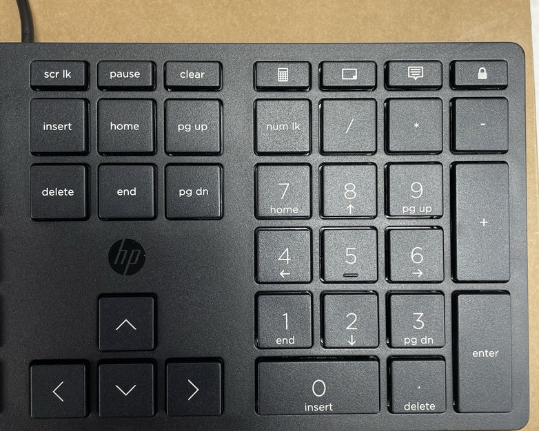 HP Black Slim Wired USB Keyboard US L96909 - 001 Lot of 10