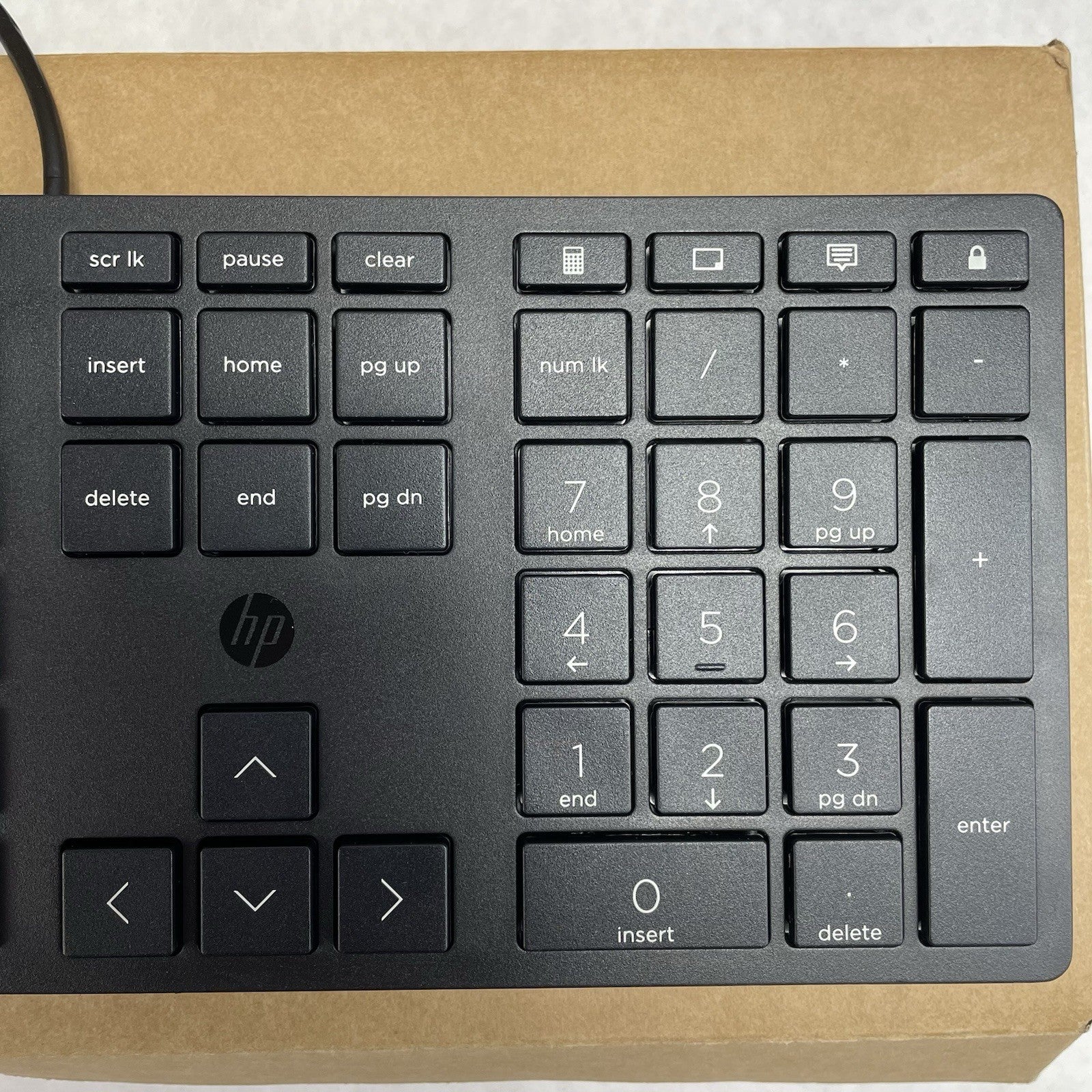 HP Black Slim Wired USB Keyboard US L96909 - 001 Lot of 10