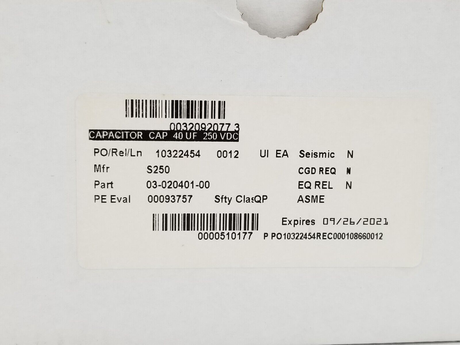Ametek 03-020139-10 13uF 1000VAC 1750VDC 60HZ 90C Capacitor