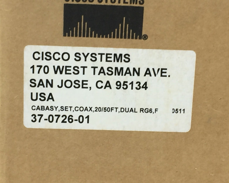 Cisco 37-0726-01 Amphenol 095-760-1001 Cabasy Set Coax Cable 20/50 Ft