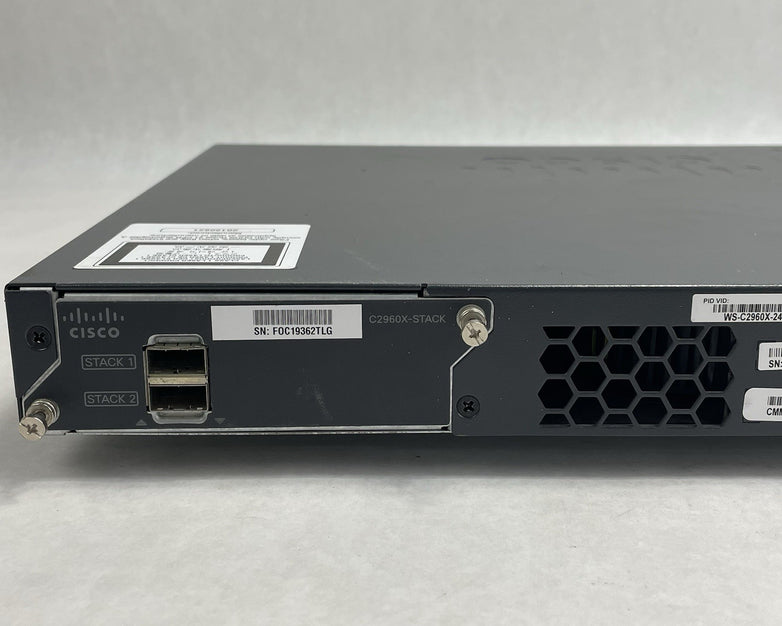 Cisco WS-C2960X-24PD-L V03 Tested & Reset No Rack Ears
