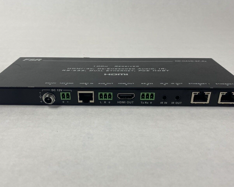 FSR HD-HAUD-SP-Rx 100M Receiver HDMI-4K De-Embedded Audio Untested