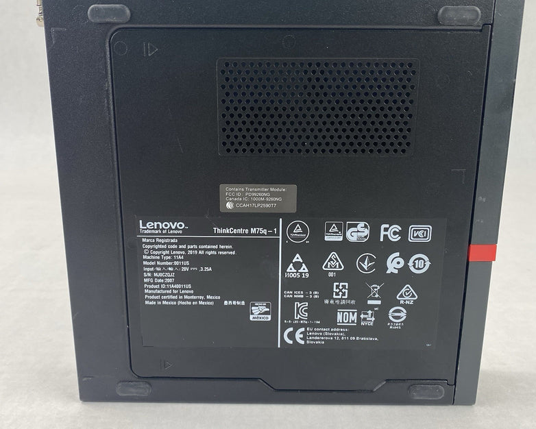 Lenovo ThinkCentre M720q Micro Intel Core i5-8500T 2.1GHz 8GB RAM No HDD OS AC