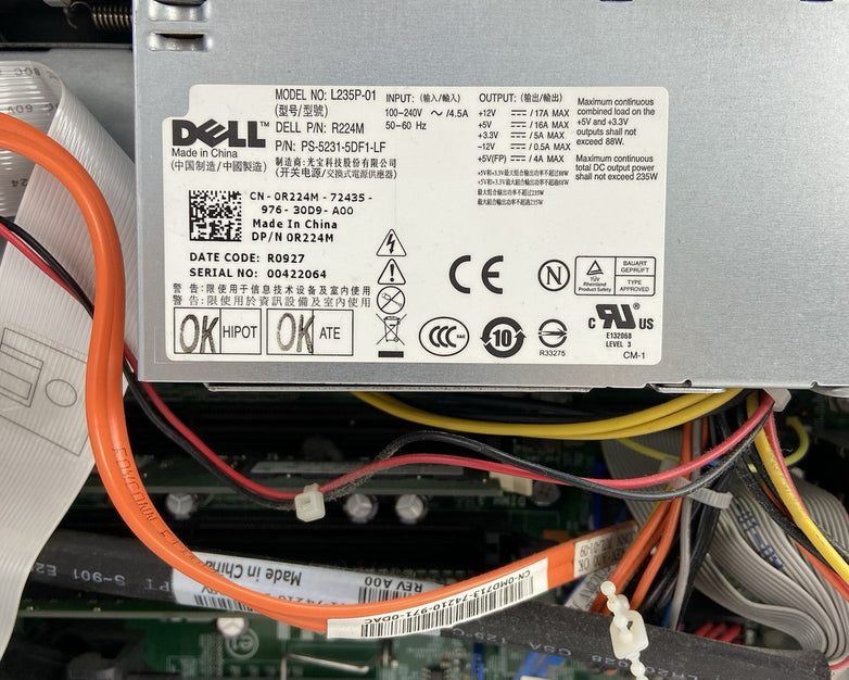 Dell Optiplex 760 MT Intel Core 2 Duo E7400 2.8GHz 3GB RAM No HDD No OS