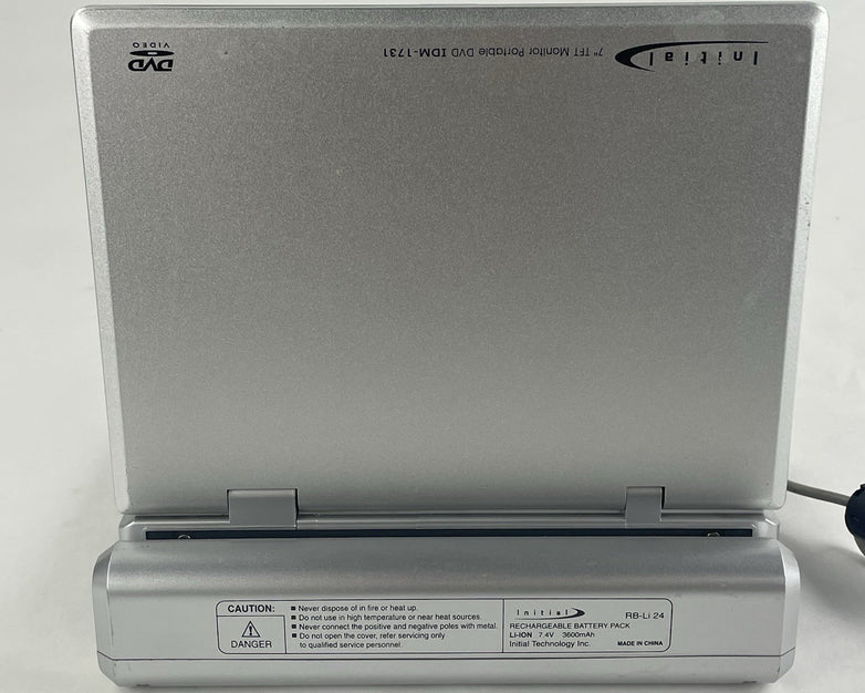 Initial IDM-1731 Portable DVD Player (7") Tested with AC Adapter