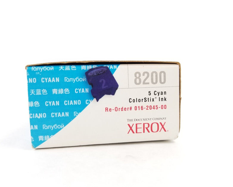 Xerox Phaser 8200 Cyan ColorStix Ink Color Printer 016-2045-00 5pk