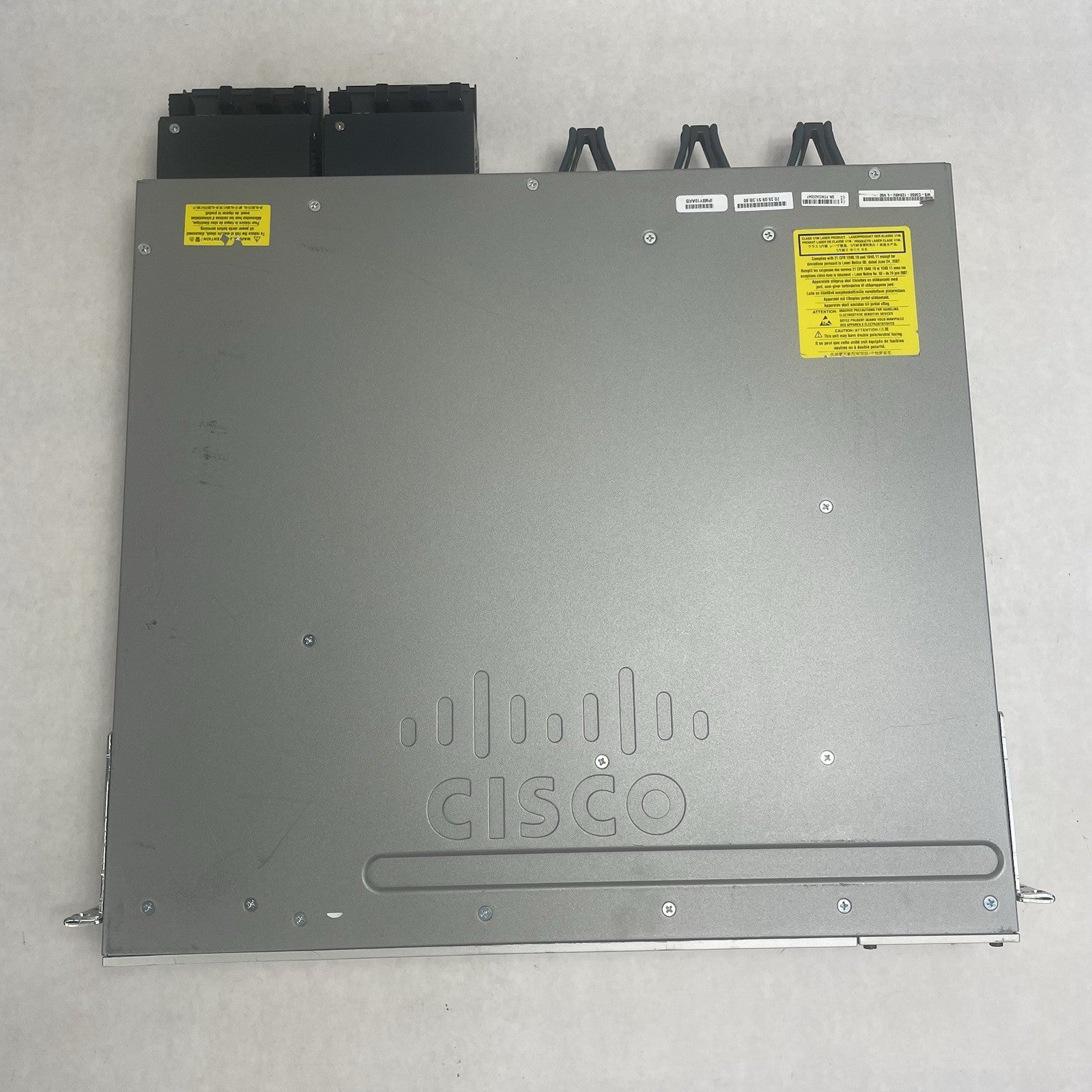 Cisco WS-C3850-48P-S 48 V02 Port Switch 2x 1100W PSU Tested & Reset11
