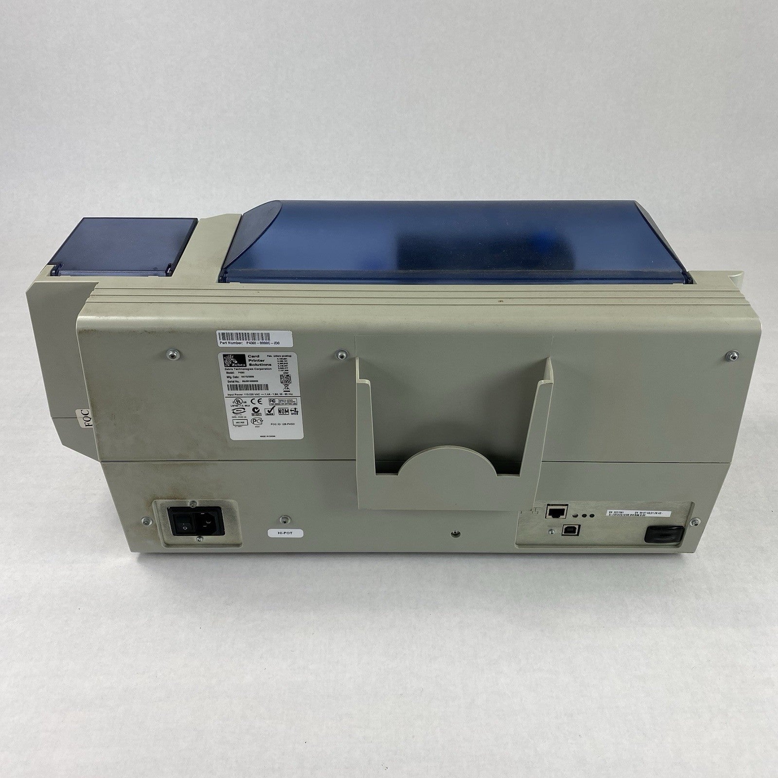 Zebra P430i Dual-Side Color USB ID Card Printer - Parts or Repair