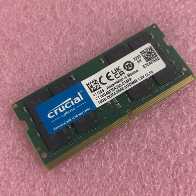 Crucial CT16G4SFRA266.C16FP 16 GB DDR4-2666 SO-DIMM Laptop Memory Ram